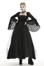 Load image into Gallery viewer, Women&#39;s ripped lace bell sleeves hooded thin tailcoat JW219