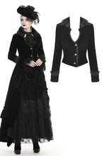 Load image into Gallery viewer, Gothic queen button up velvet jacket  JW220