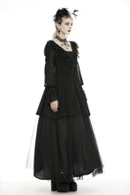 Load image into Gallery viewer, Gothic princess frilly bead button up thin coat JW221