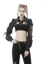 Load image into Gallery viewer, Punk locomotive cutout rebel cape JW228