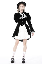 Load image into Gallery viewer, Gothic retro contrast frilly collar velvet jacket JW234