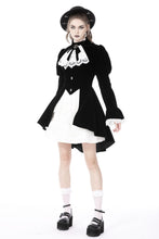 Load image into Gallery viewer, Gothic retro contrast frilly collar velvet jacket JW234