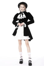 Load image into Gallery viewer, Gothic retro contrast frilly collar velvet jacket JW234