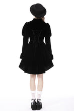 Load image into Gallery viewer, Gothic retro contrast frilly collar velvet jacket JW234