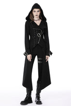 Load image into Gallery viewer, Punk rebel asymmetrical hooded long coat JW238