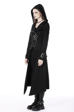 Load image into Gallery viewer, Punk rebel asymmetrical hooded long coat JW238