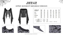 Load image into Gallery viewer, Gothic decadent shredded cardigan JW242