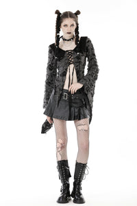 Gothic decadent shredded cardigan JW242