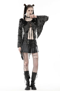 Gothic decadent shredded cardigan JW242