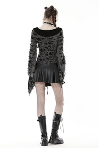 Gothic decadent shredded cardigan JW242