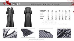 Gothic sexy mesh long overwear JW248