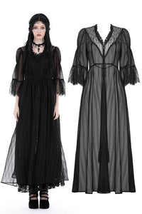 Gothic sexy mesh long overwear JW248