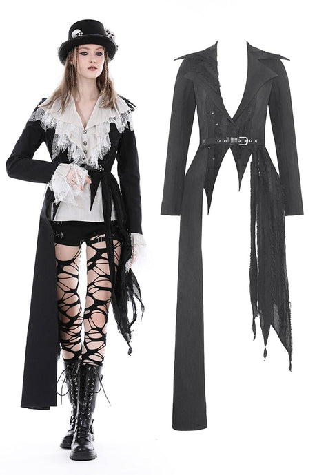 Punk irregular long coat JW252