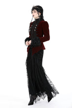 Load image into Gallery viewer, Gothic burgundy court zip jacket JW259