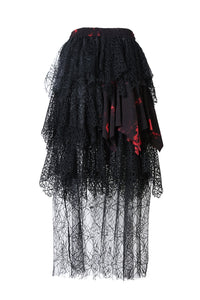 Punk random network skirt KW041 - Gothlolibeauty