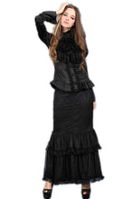 Load image into Gallery viewer, Multi-wear Packet hip long skirt KW061BK - Gothlolibeauty