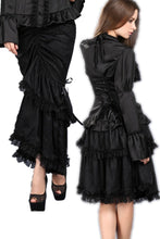 Load image into Gallery viewer, Multi-wear Packet hip long skirt KW061BK - Gothlolibeauty