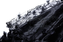 Load image into Gallery viewer, Gothic long skirt with budding flowers lace KW093 - Gothlolibeauty