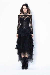 Halloween costumes Punk messy mesh and lace skirt KW106 - Gothlolibeauty