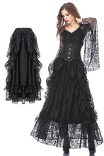 Load image into Gallery viewer, Gothic eleglant court skirt (price no incl. petticoat) KW123BK - Gothlolibeauty
