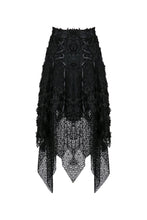 Load image into Gallery viewer, Punk disorderly flower and mesh skirt with irregular hem KW126 - Gothlolibeauty