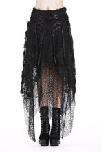 Load image into Gallery viewer, Punk disorderly flower and mesh skirt with irregular hem KW126 - Gothlolibeauty