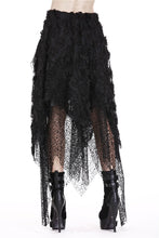 Load image into Gallery viewer, Punk disorderly flower and mesh skirt with irregular hem KW126 - Gothlolibeauty