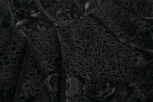 Load image into Gallery viewer, Punk disorderly flower and mesh skirt with irregular hem KW126 - Gothlolibeauty