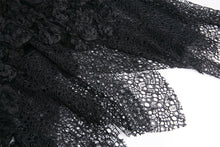 Load image into Gallery viewer, Punk disorderly flower and mesh skirt with irregular hem KW126 - Gothlolibeauty