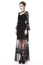 Load image into Gallery viewer, Gothic long skirt with flower hollow-out design KW128 - Gothlolibeauty