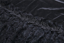Load image into Gallery viewer, Gothic A-line lacey velvet long skirt KW131