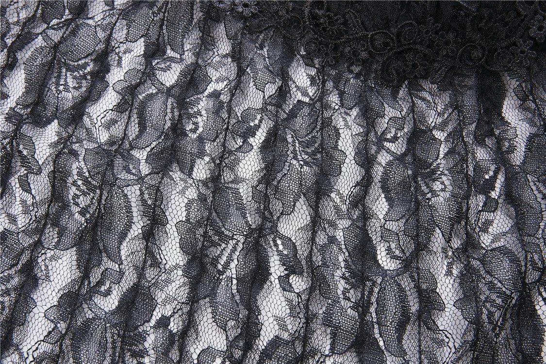 Gothic A-line lacey velvet long skirt KW131 – DARK IN LOVE