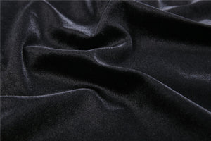 Gothic A-line lacey velvet long skirt KW131