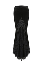 Load image into Gallery viewer, Gorgeous mermaid lacey velvet tight maxi skirt KW134 - Gothlolibeauty