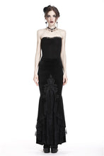 Load image into Gallery viewer, Gorgeous mermaid lacey velvet tight maxi skirt KW134 - Gothlolibeauty