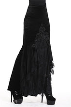 Load image into Gallery viewer, Gorgeous mermaid lacey velvet tight maxi skirt KW134 - Gothlolibeauty