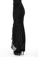 Load image into Gallery viewer, Gorgeous mermaid lacey velvet tight maxi skirt KW134 - Gothlolibeauty
