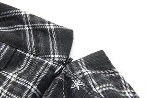 KW136 Pleated grid star mesh chain skirt