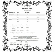 Load image into Gallery viewer, Gothic lolita Black and white skirt  KW153