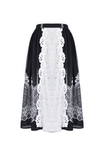 Load image into Gallery viewer, Gothic lolita Black and white skirt  KW153 - Gothlolibeauty