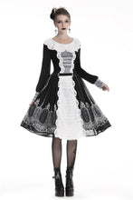 Load image into Gallery viewer, Gothic lolita Black and white skirt  KW153 - Gothlolibeauty