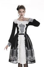 Load image into Gallery viewer, Gothic lolita Black and white skirt  KW153 - Gothlolibeauty