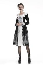 Load image into Gallery viewer, Gothic lolita Black and white skirt  KW153 - Gothlolibeauty