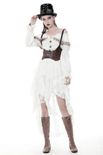 Load image into Gallery viewer, Punk Whiteite irregular lace cocktail skirt KW159 - Gothlolibeauty