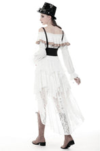 Load image into Gallery viewer, Punk Whiteite irregular lace cocktail skirt KW159 - Gothlolibeauty