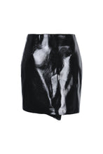 Load image into Gallery viewer, Punk shinning irregular PU short skirt KW160 - Gothlolibeauty