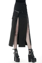 Load image into Gallery viewer, Punk sexy slit irregular long skirt KW161 - Gothlolibeauty