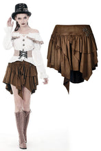 Load image into Gallery viewer, Steampunk irregular short skirt KW163 - Gothlolibeauty