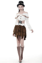 Load image into Gallery viewer, Steampunk irregular short skirt KW163 - Gothlolibeauty
