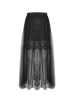 Load image into Gallery viewer, Punk tasseled mesh see-through long skirt KW167 - Gothlolibeauty